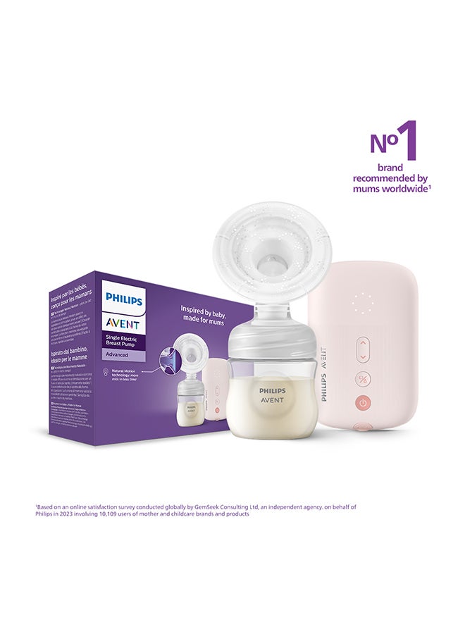 PHILIPS AVENT Single Electric Breast Pump Corded| 3 Pin | No.1 Brand Recommended By Moms Worldwide | Natural Motion Technology For Quicker Milk Flow  - Image 1