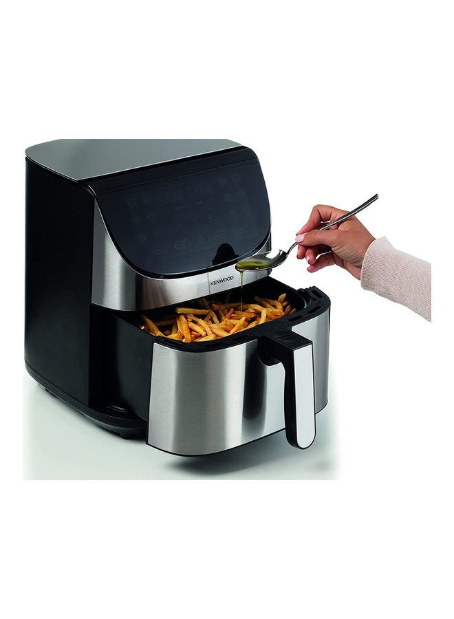 KENWOOD Digital Air Fryer XXXL 2.8Kg With Max Crisp Function Recipe Book Rapid Hot Air Circulation For Frying Grilling Broiling Roasting Baking And Toasting 7 L 1800 W HFM80.000SS Silver - Image 5