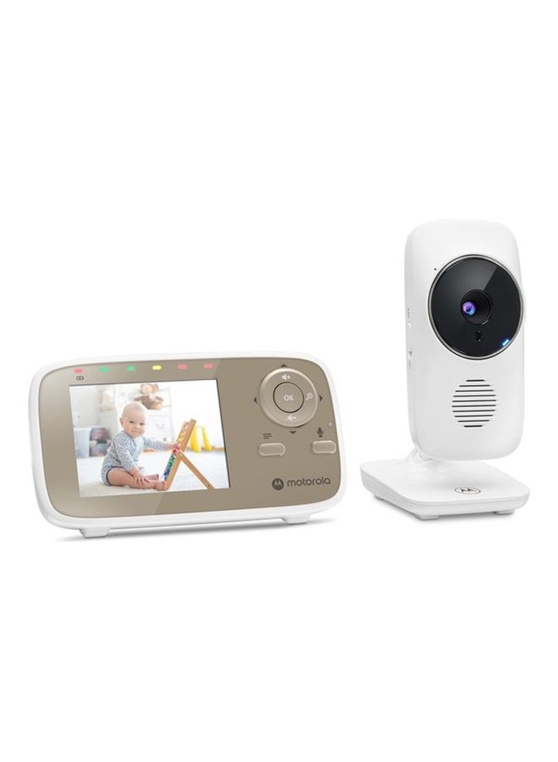 Motorola - Motorola 2.8 inches Video Baby Monitor with  Digital Zoom, Two-Way Audio, and Room Temperature Display - White - Image 1