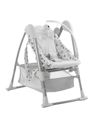 Sit N Relax 3-In-1 includes Baby Bouncer and High Chair, Compact & Foldable, with Plush Toys, Grey 0M+ - pnsku/N53405991A/45/_/1724136551/1e931227-e09c-430f-a3c5-d9550dc204ef