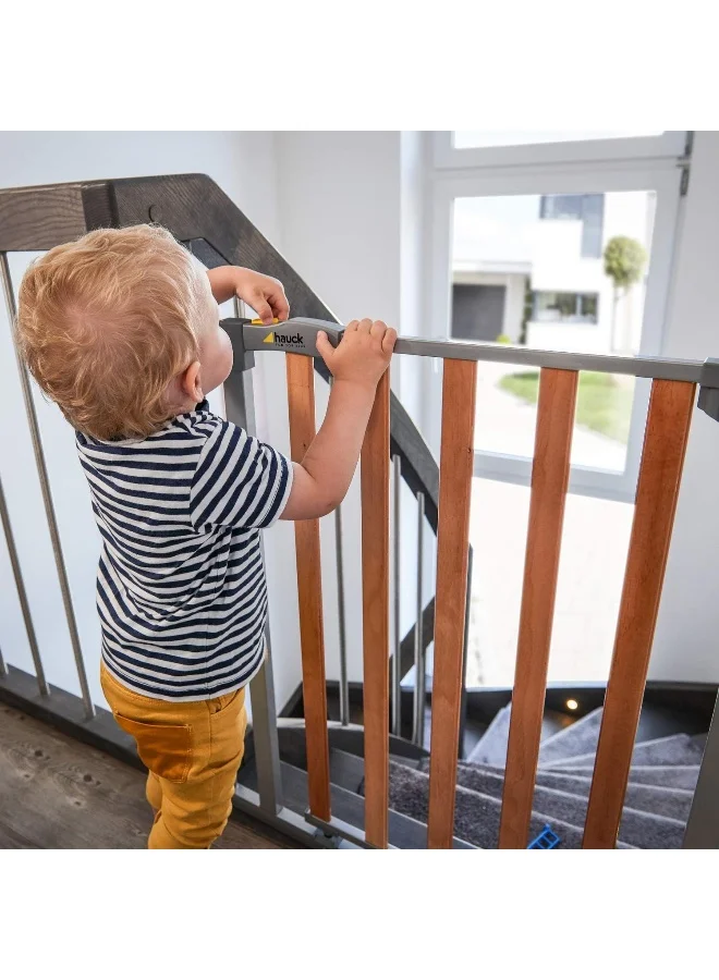hauck Open And Stop Safety Gate, 74 - 81 Cm With 9 Cm Extension - White