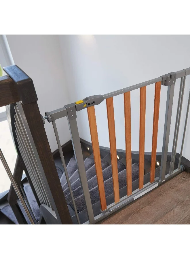 hauck Open And Stop Safety Gate, 74 - 81 Cm With 9 Cm Extension - White