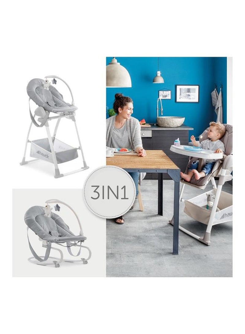 هوك - الكراسي العالية Sit N Relax 3In1 - رمادي قابل للتمدد - Image 1