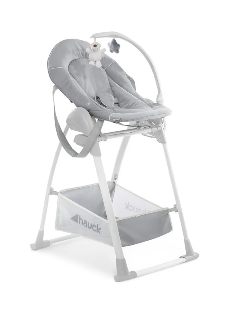 هوك Sit N Relax Highchair 3 In 1, Stretch Grey Compact Folding, Lightweight, Fully Adjustable, From Birth15Kg