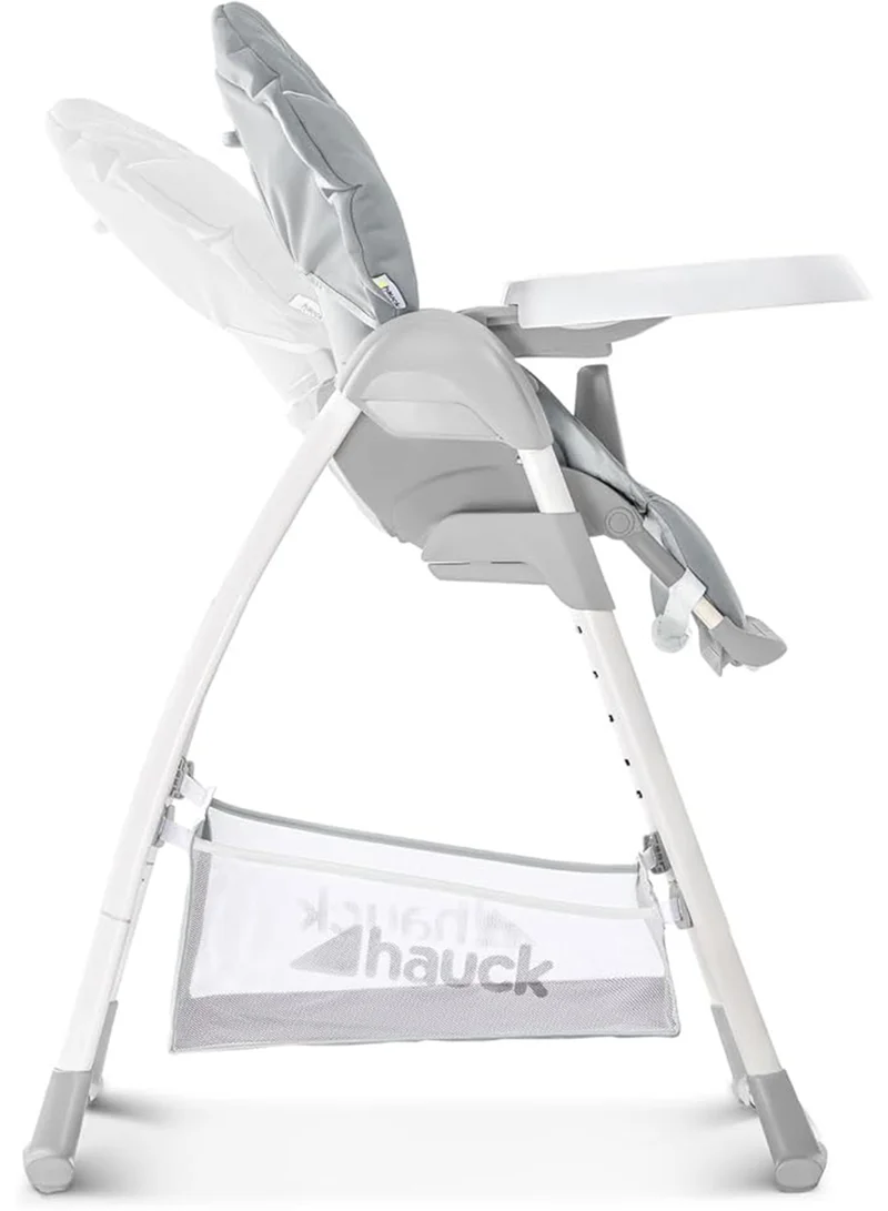 هوك Sit N Relax Highchair 3 In 1, Stretch Grey Compact Folding, Lightweight, Fully Adjustable, From Birth15Kg