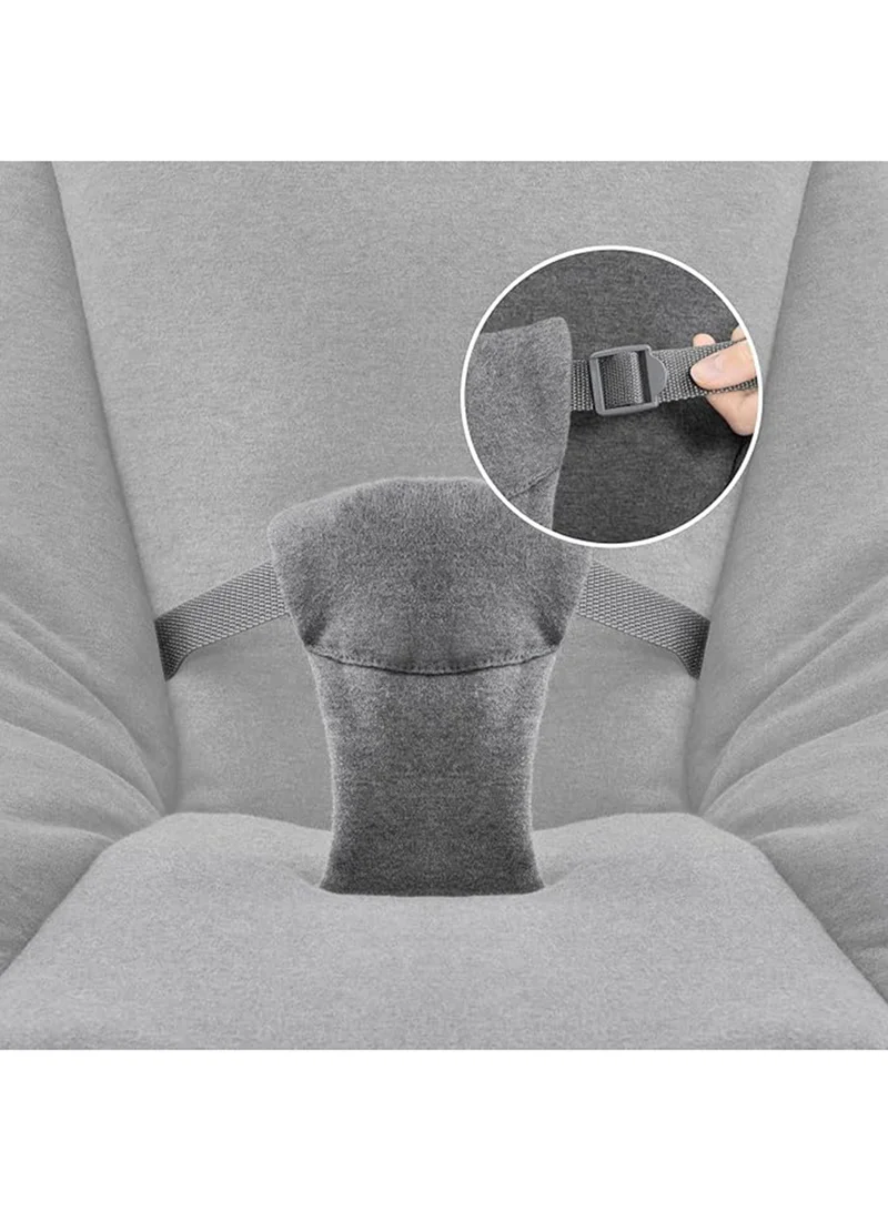 هوك Sit N Relax Highchair 3 In 1, Stretch Grey Compact Folding, Lightweight, Fully Adjustable, From Birth15Kg