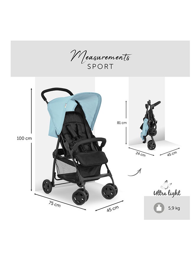 hauck - Lightweight Stroller Sport - Blue - Image 1