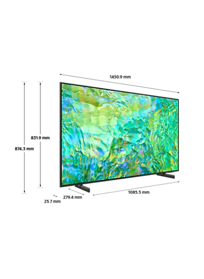 Samsung - 55-Inch 4K UHD Smart LED TV with Built-In Receiver - 55CU8000 Black - Image 1
