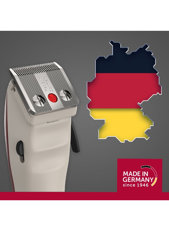 MOSER - 1400 Cordless Professional Hair Clipper For Men (Made In Germany) | High-Grade Stainless Steel Blade Set | Multiclick Adjustment | 3-Hour Battery Life And Fast Charging (1430-0150) Burgundy - Image 1