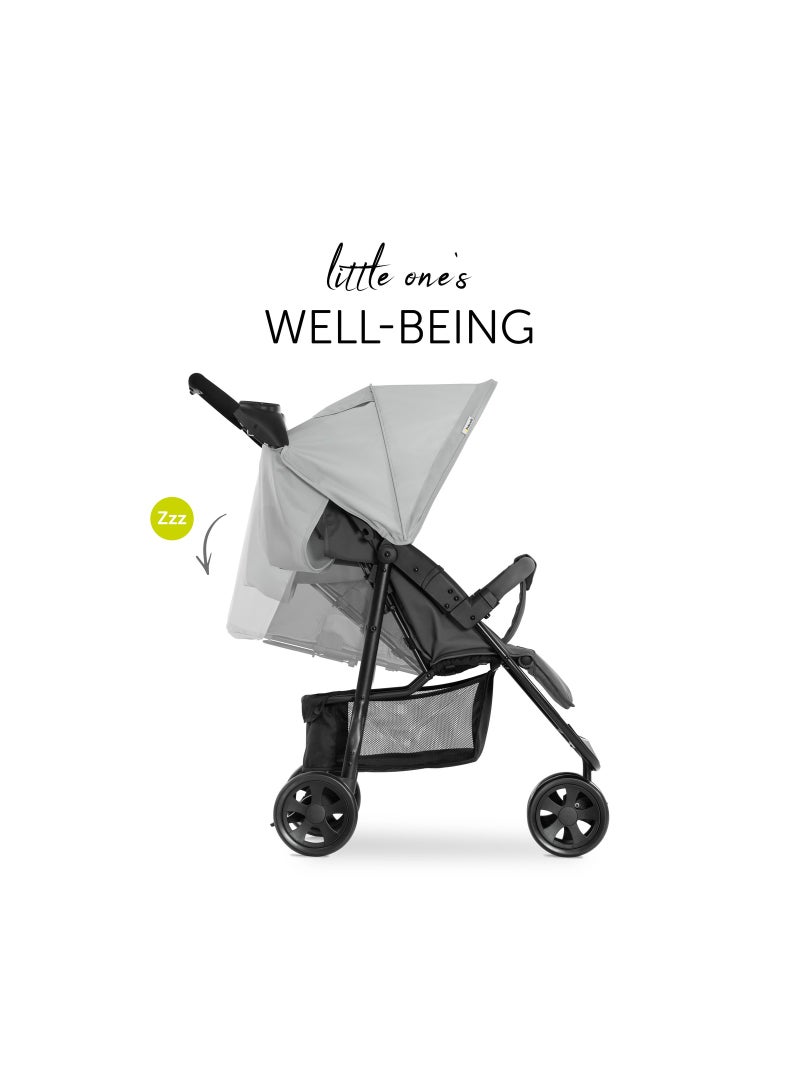 hauck - Citi Neo 3 Pushchair, Grey Lightweight 3 Wheeled Stroller (Only 7.5Kg), Compact And One Hand Folding, With Raincover - Image 1