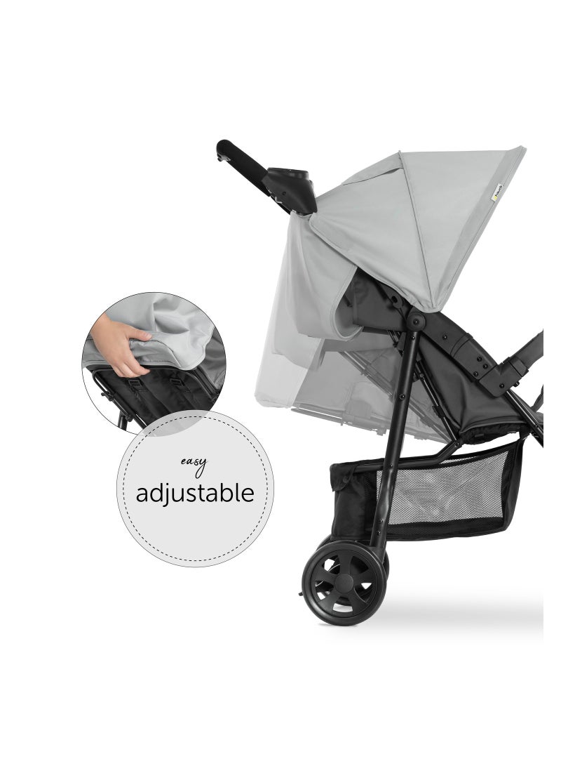 hauck - Citi Neo 3 Pushchair, Grey Lightweight 3 Wheeled Stroller (Only 7.5Kg), Compact And One Hand Folding, With Raincover - Image 1