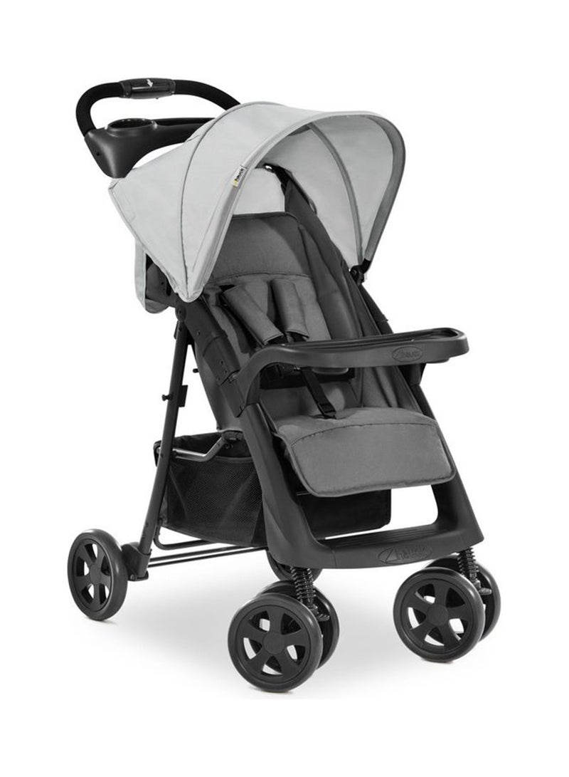 hauck - Shopper Neo 2 Pushchair, Grey Lightweight Travel Stroller (Only 7.9Kg), Compact And One Hand Folding, With Raincover - Image 1