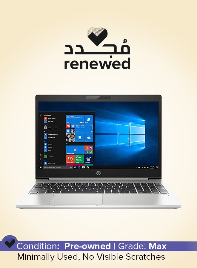 Renewed - ProBook 450 G6 Laptop With 15.6-Inch FHD Display,Intel Core i5 Processor/8th Generation/8GB RAM/256GB SSD/Intel UHD Graphics English Silver - pnsku/N53406122A/45/_/1723612790/3e561afc-491c-429b-ac18-bdec4e0a493f