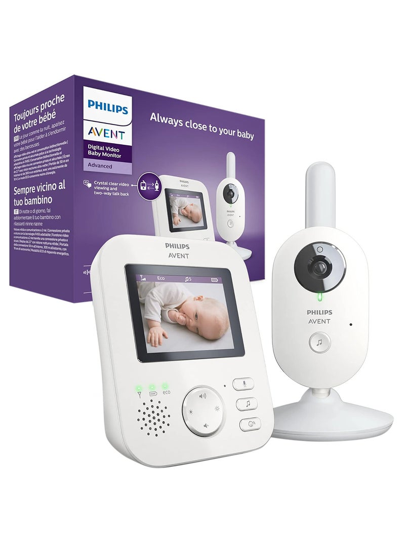 PHILIPS AVENT Philips Avent Advanced Digital Baby Monitor, Scd833, 05, Wired - White  - Image 2