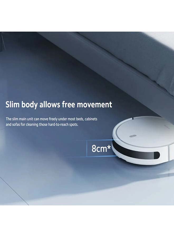 Xiaomi - Robot Vacuum E10 | Slim Powerful Suction Fan Blower- 4000pa | High-efficiency filtration | with a 2600mAh Battery capacity | Remote control via Xioami Home App Control 35 W BHR6917EN/E10/B112 White - Image 1