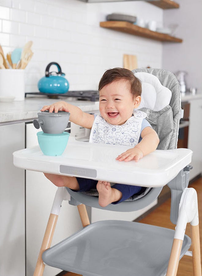 Skip Hop Baby Feeding Mealtime Gift Set - Grey And Teal - Image 5
