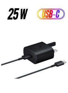 Samsung 25W Fast Charging Adapter with USB-C Cable black 