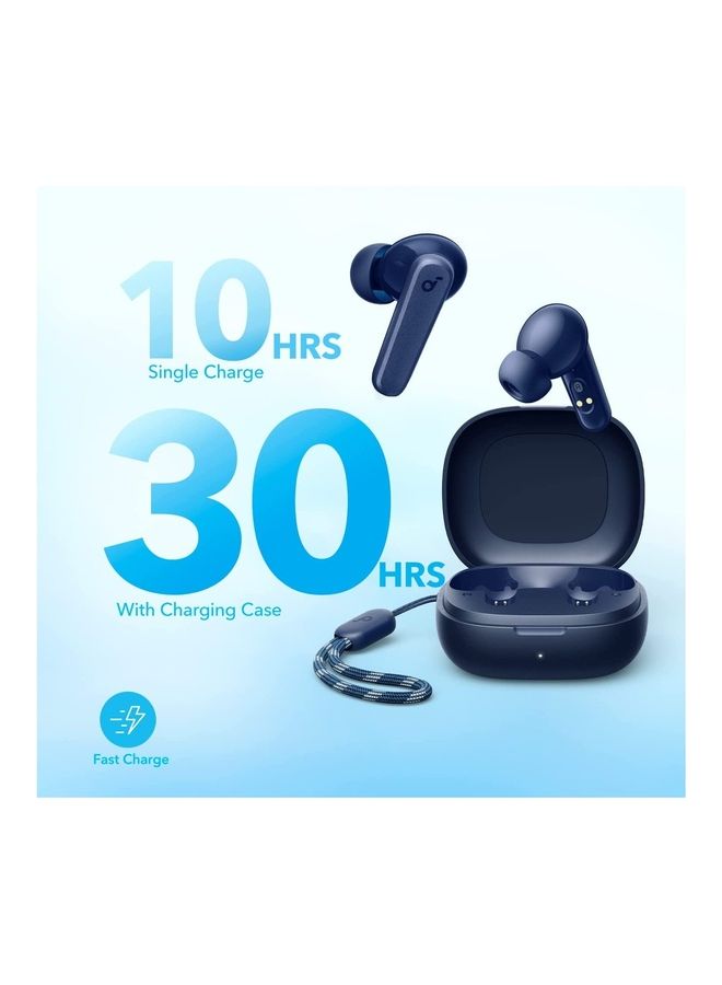 Soundcore P20i True Wireless Earbuds, 10mm Drivers with Big Bass, 30H Long Playtime, IPX5 Water-Resistant, 2 Mics for AI Clear Calls, 22 Preset EQs, Customization via App Blue - Image 4