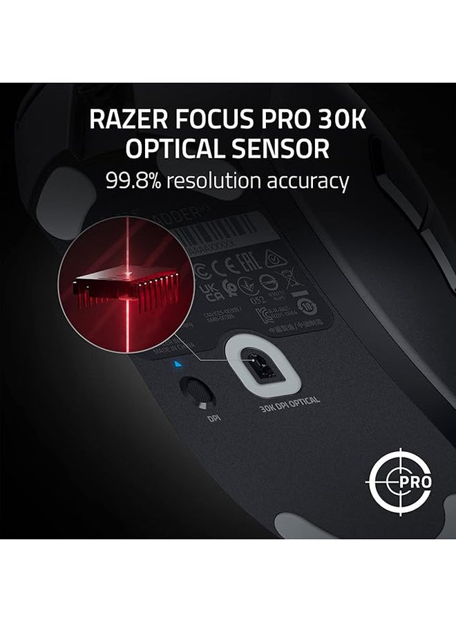 DeathAdder V3 Wired Gaming Mouse: 59g Ultra Lightweight - Focus Pro 30K Optical Sensor - Fast Optical Switches Gen-3-8K Hz HyperPolling - 6 Programmable Buttons - Black