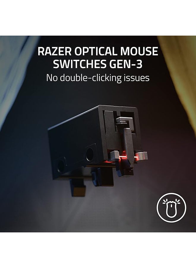 DeathAdder V3 Wired Gaming Mouse: 59g Ultra Lightweight - Focus Pro 30K Optical Sensor - Fast Optical Switches Gen-3-8K Hz HyperPolling - 6 Programmable Buttons - Black
