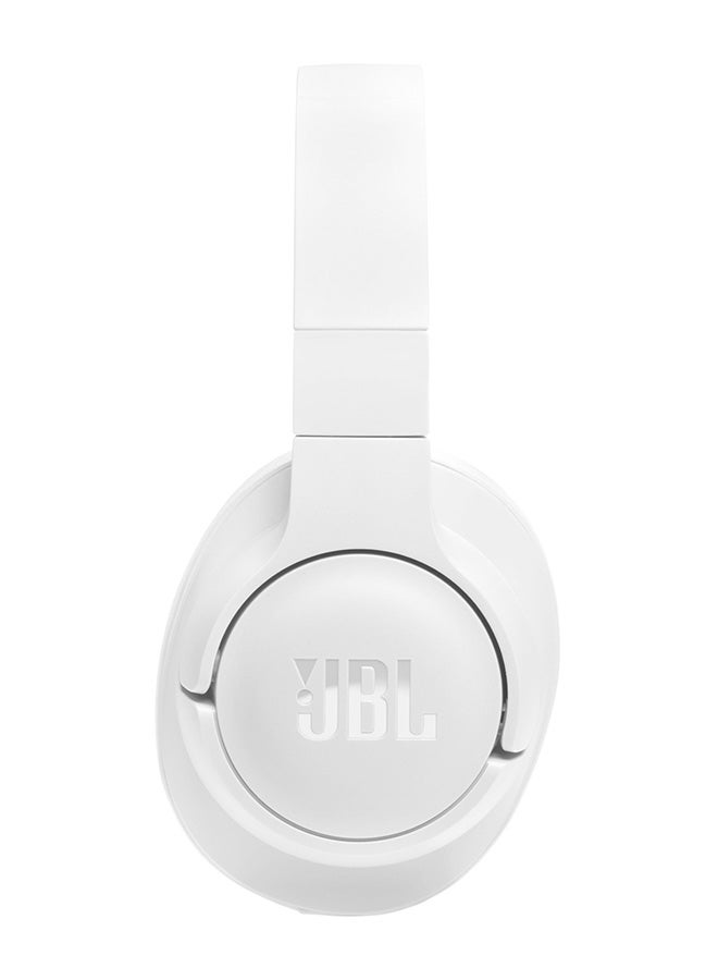 JBL Tune 720Bt Wireless Over Ear Headphones Pure Bass Sound 76H Battery Hands Free Call Plus Voice Aware Multi Point Connection Lightweight And Foldable Detachable Audio Cable White - Image 3