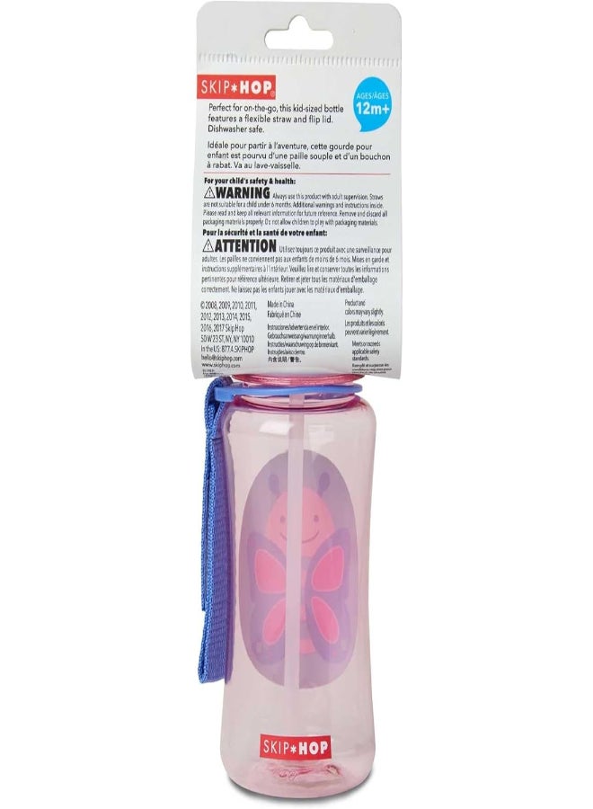 Zoo Straw Bottle Butterfly