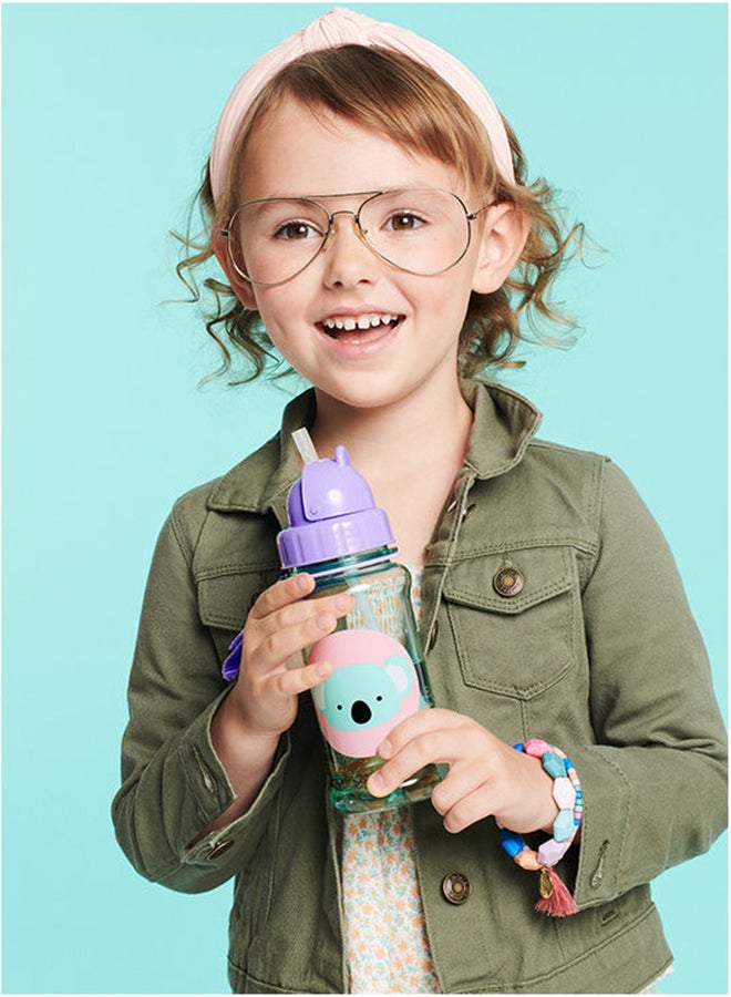 Skip Hop Toddler Sippy Cup With Straw, Zoo Straw Bottle, Koala  - Image 4