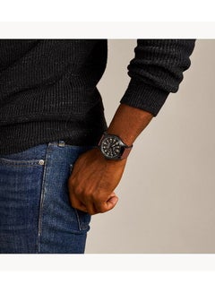 FOSSIL Men's Analog Leather Wrist Watch - FS5978 - 46 Mm  - Image 2