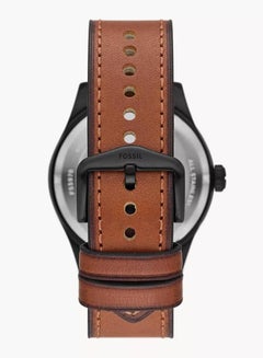 FOSSIL Men's Analog Leather Wrist Watch - FS5978 - 46 Mm  - Image 4