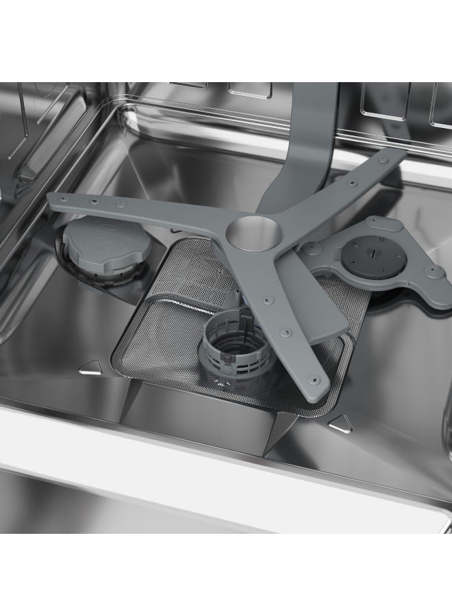 Beko - Dishwasher 6 program 15 person - Inox - LED Display - (CornerIntense)-Hygiene -SteamGloss-Fast+ - Half load- Inv. BDFN36531XC Pearl Inox - Image 1