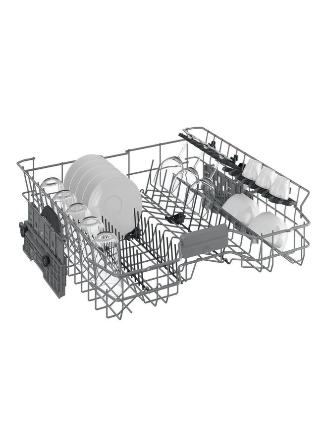 Beko Dishwasher 60 cm 6 program 15 person - Inox - LED Display-Hygiene - (AquaIntense)- Fast+ - Inv. 15 OZ BDFN26520XQ silver - Image 4