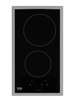 Beko Vitroceramic  Hob 30 cm- 2 Vitroceramic Zones -9 Cooking Levels-Glass HDMC 32400 TX black 