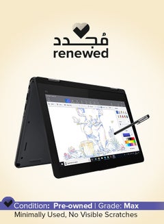 Renewed - ThinkPad Yoga 11E X360 Touch With 11.6-Inch Touch Screen Display,Intel Core i5-7th Generation/8GB RAM/128 GB SSD/Windows 10 English Black