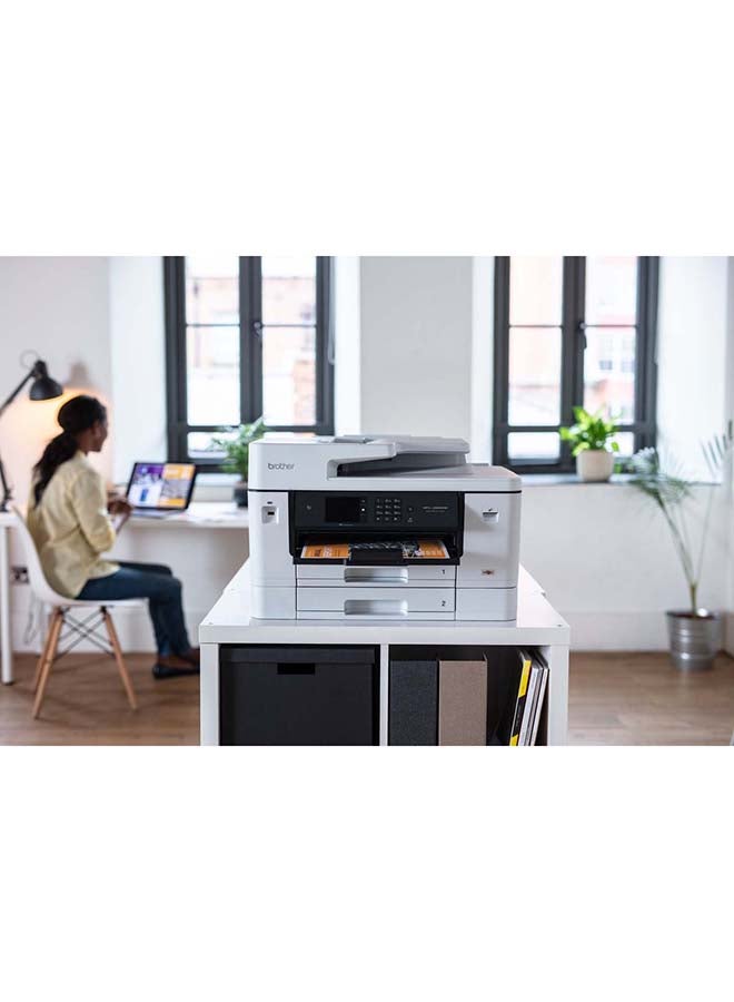 brother MFC-J3940DW A3 All in One Wireless Colour Inkjet Printer | Auto 2-sided Print | Print, Scan,Copy,Fax | Large Paper Tray Capacity | Up to 28.0 ipm | High Speed USB | WiFi Direct | NFC - White  - Image 5