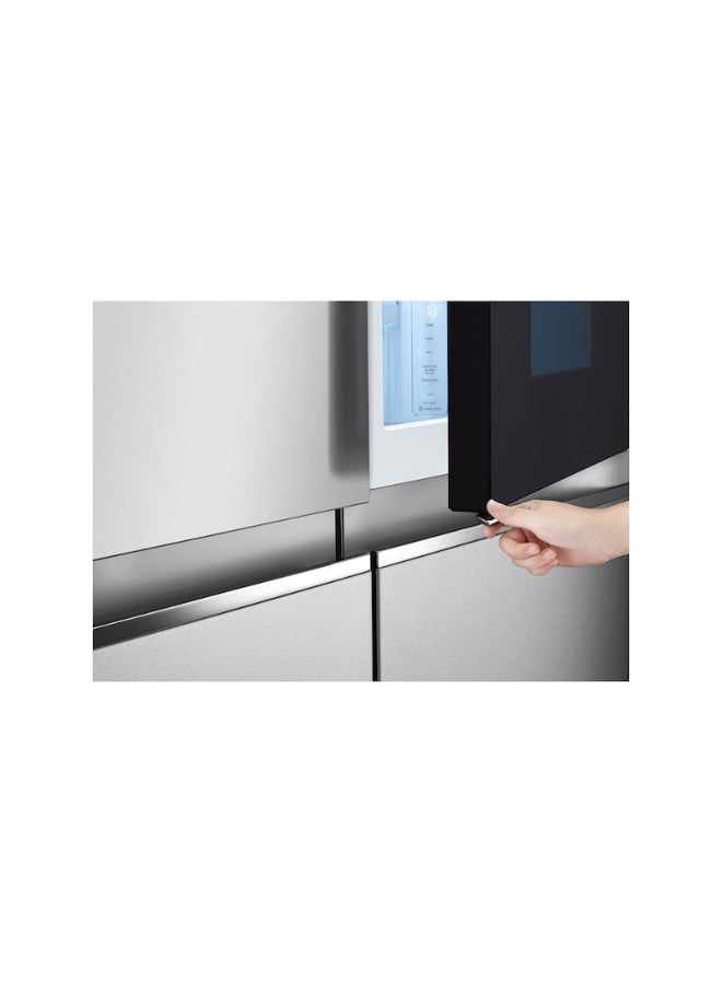 LG Side By Side Refrigerator 18.4Cu.ft, Freezer 9.7Cu.ft, Inverter Linear, Wifi 792 L LS32HJBVLV Platinum Silver LS32HJBVLV Platinum Silver - Image 4