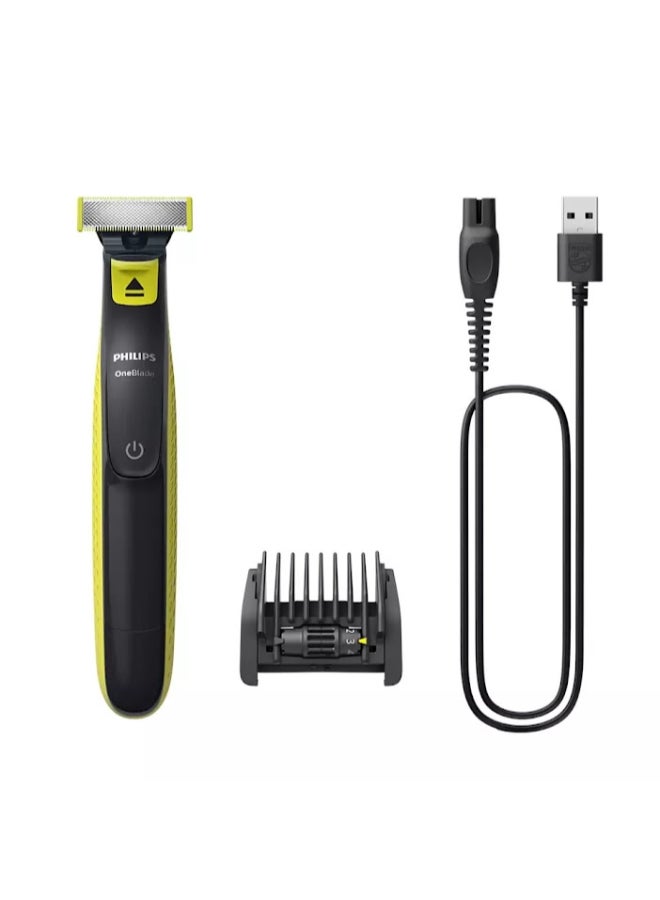 OneBlade Face QP2724/20, 2 Years Warranty Lime Green,Charcoal Grey 