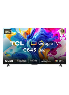 65-Inch QLED 4K HDR 10 Smart TV 65C645 Black