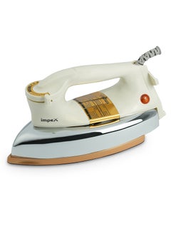 Impex Automatic Dry Iron| Heavy Duty Iron Box With Temperature Settings Dial And Auto Shut Off Function| Super Deluxe Heavy Weight Iron Box, Suitable For All Kinds of Fabric| Equipped With Ceramic Coating 1200 W IB 201 Ivory  - Image 1