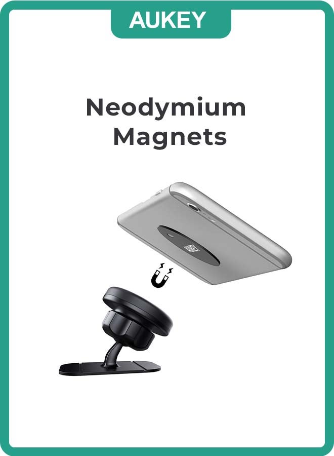 Aukey Magnetic Phone Mount C13 Black  - Image 2