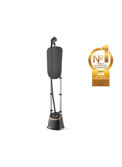 Philips Stand Steamer 3000 Series With tilting Style Board, Black - STE3170/80 2000 ml 2000 W STE3170/80 Grey/Gold