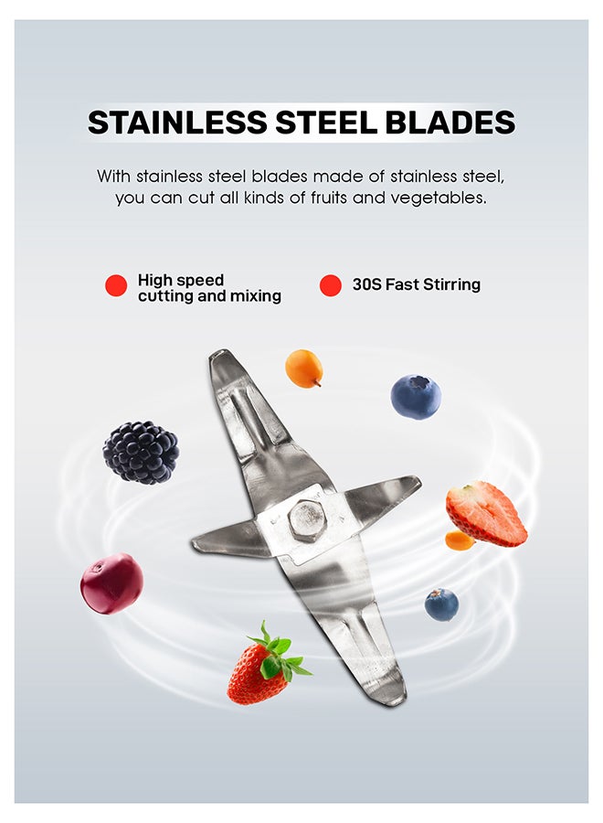 GEEPAS Mixer Grinder 3 in 1 Powerful Grinder Stainless Steel Jars & Blades Safety Twist Lock 750 W GSB44086 Black - Image 4