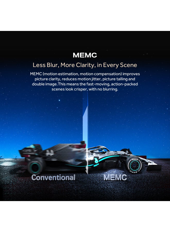 65 Inch HQLED 4K UHD Smart Google TV | Dolby Vision & Atmos | HDR10 | Wi-Fi Built-In | Game Mode | MEMC Processor | Premium Bezel-less Design | Magic Remote - H65P751UX Black