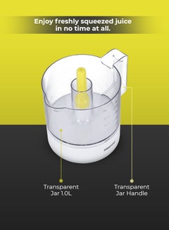 Portable Citrus Juicer With 2 Cones 1 L 25 W GCJ9900N White/Yellow - pnsku/N53408829A/45/_/1718704714/37466e3e-0f5e-4328-a809-d8a7d652eec7