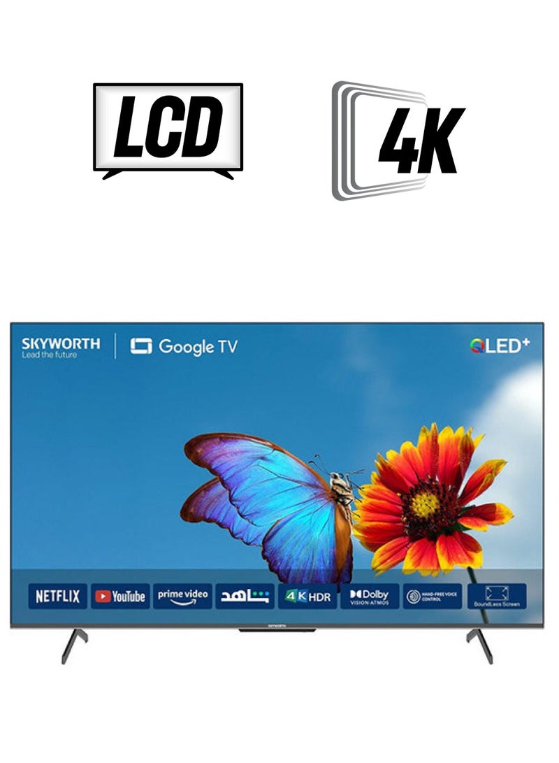 تلفزيون ذكي بشاشة QLED مقاس 55 بوصة بدقة فائقة الوضوح 4K 55SUE9520 اسود