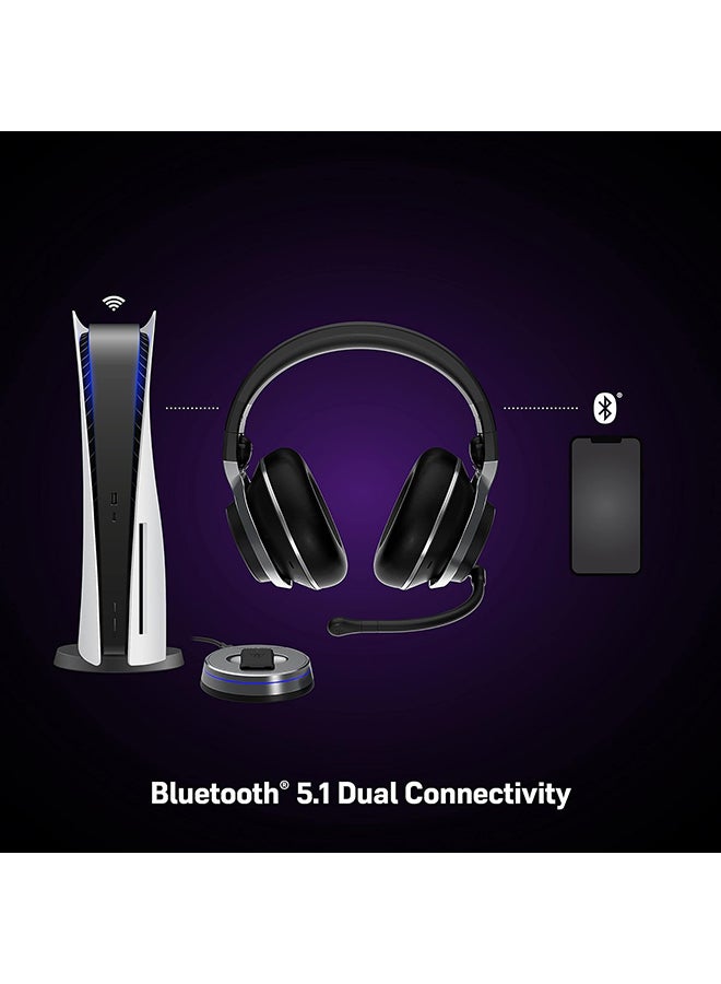 TURTLE BEACH - Turtle Beach Stealth Pro PlayStation Edition Wireless Noise-Cancelling Gaming Headset for PS5, PS4, Switch and PC - Black - Image 1