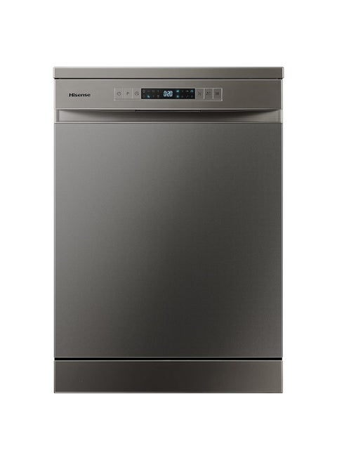 15 Place Settings Freestanding Dishwasher 8 Programs 1 Year Warranty HS623E90G Grey