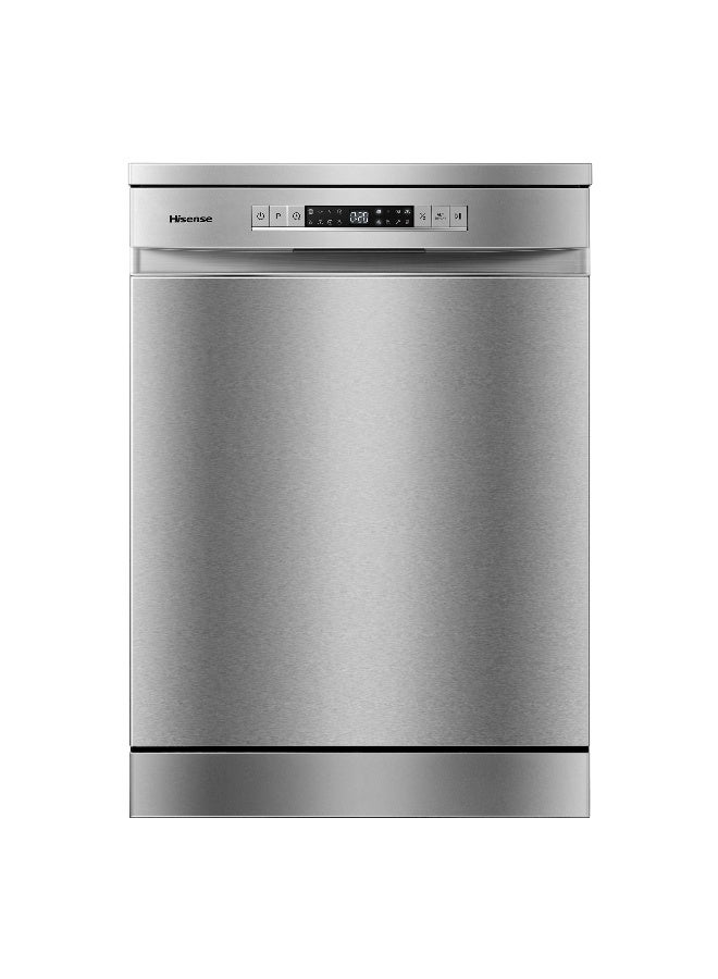 Hisense Freestanding Stainless Steel Dishwasher HS623E90G, 15 Place Settings, 3 Baskets, 8 Programs, Slidable 3rd Basket, Easy Lifting, Flexible Bottom Basket, Top Spray Arm, Hygiene Wash, Air Dry, Aqua Protect System, Crystal Wash, Power-off Memory, Self Clean, Super Silent Operation 44 kg HS623E90G Grey - Image 5