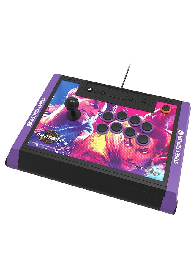 HORI Fighting Stick Alpha Tournament Grade Fightstick: Street Fighter 6 Edition for PlayStation 5, PlayStation 4, and PC  - Image 1