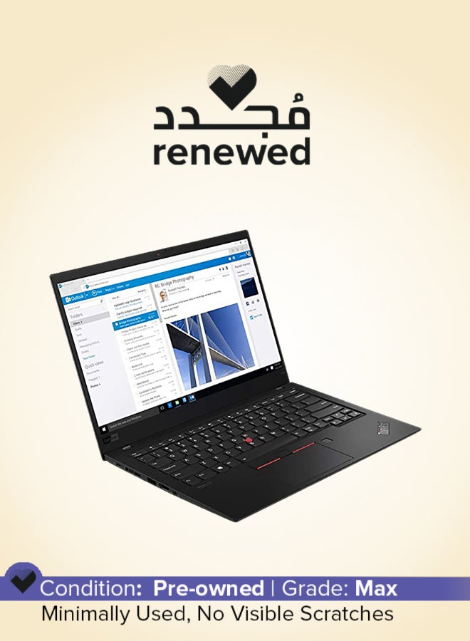 Lenovo Renewed - Thinkpad x1 Carbon G7  Laptop With 14-Inch Display, Intel Core i5 Processor/8th Gen/8GB RAM/256 SSD/Intel HD Graphics English Black - Image 1