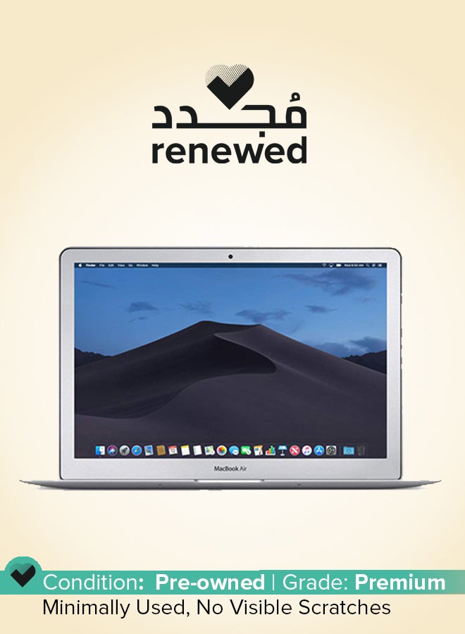 Renewed - MacBook Air A1466 (2014) Laptop With 13-Inch Full HD Display, Core i5 Processor/Dual Core/8GB RAM/256GB SSD/macOS English/Arabic Silver